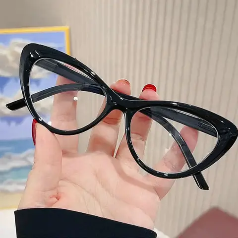 Lunettes œil-de-chat triangle — anti-lumière bleue