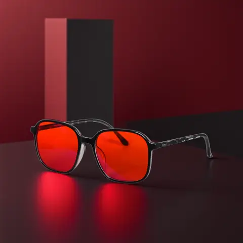 Lunettes verre ambré — pour le jeu en soirée