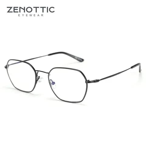 Lunettes écran monture métal — anti-lumière bleue